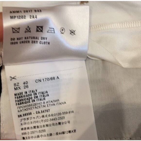 Miu Miu Navy Blue Pants Trousers Cropped Pin - Picture 10 of 10